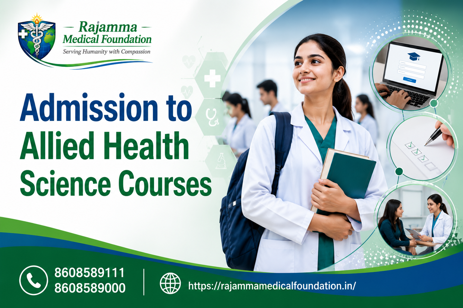 RIAHS | RMF | Students applying for allied health science admission at RIAHS